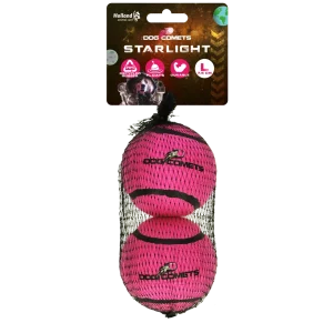 Dog Comets Tennisbal Starlight L Roze (2-pack)