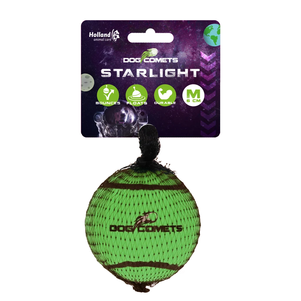Dog Comets Tennisbal Starlight M Groen
