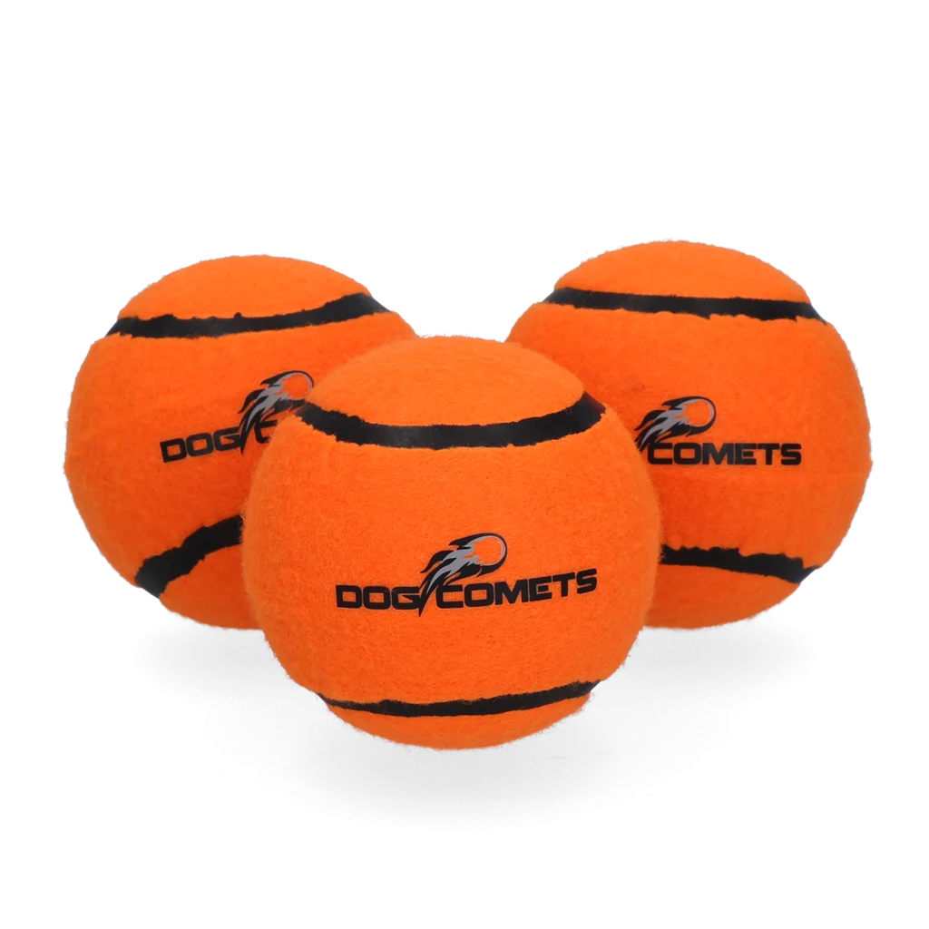 Dog Comets Tennisbal Starlight M Oranje (3-Pack) - Image 2