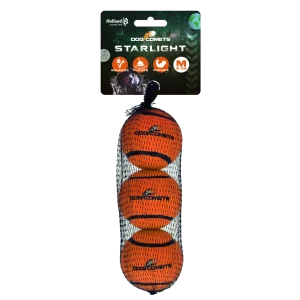 Dog Comets Tennisbal Starlight M Oranje (3-Pack)