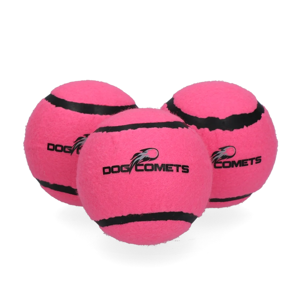 Dog Comets Tennisbal Starlight M Roze (3-pack) - Image 2