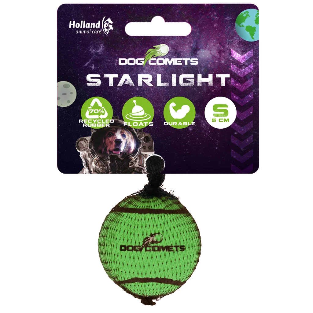 Dog Comets Tennisbal Starlight S Groen