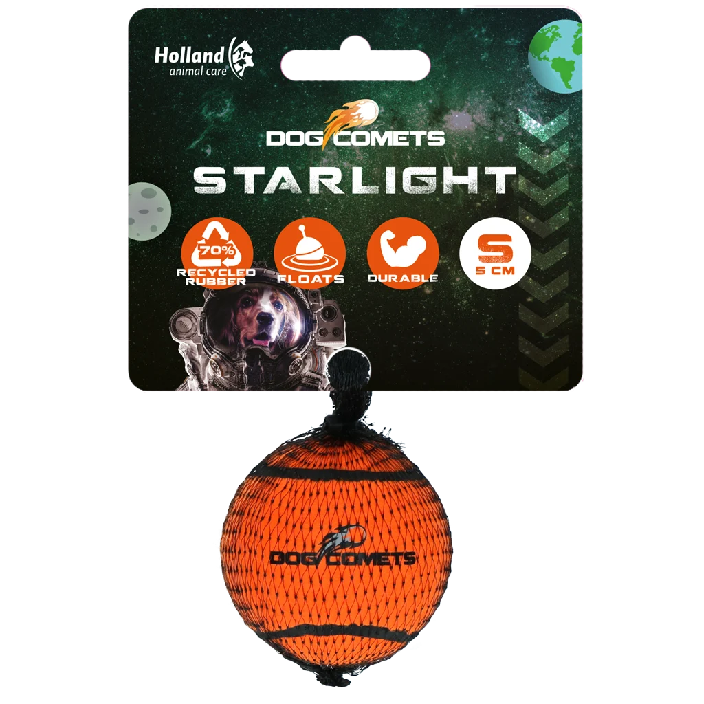 Dog Comets Tennisbal Starlight S Oranje