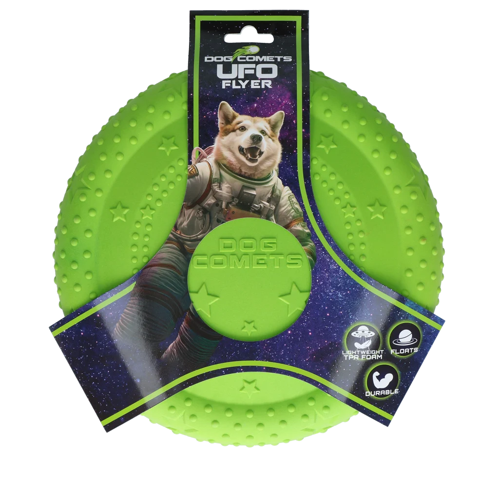 Dog Comets UFO Flyer Groen M