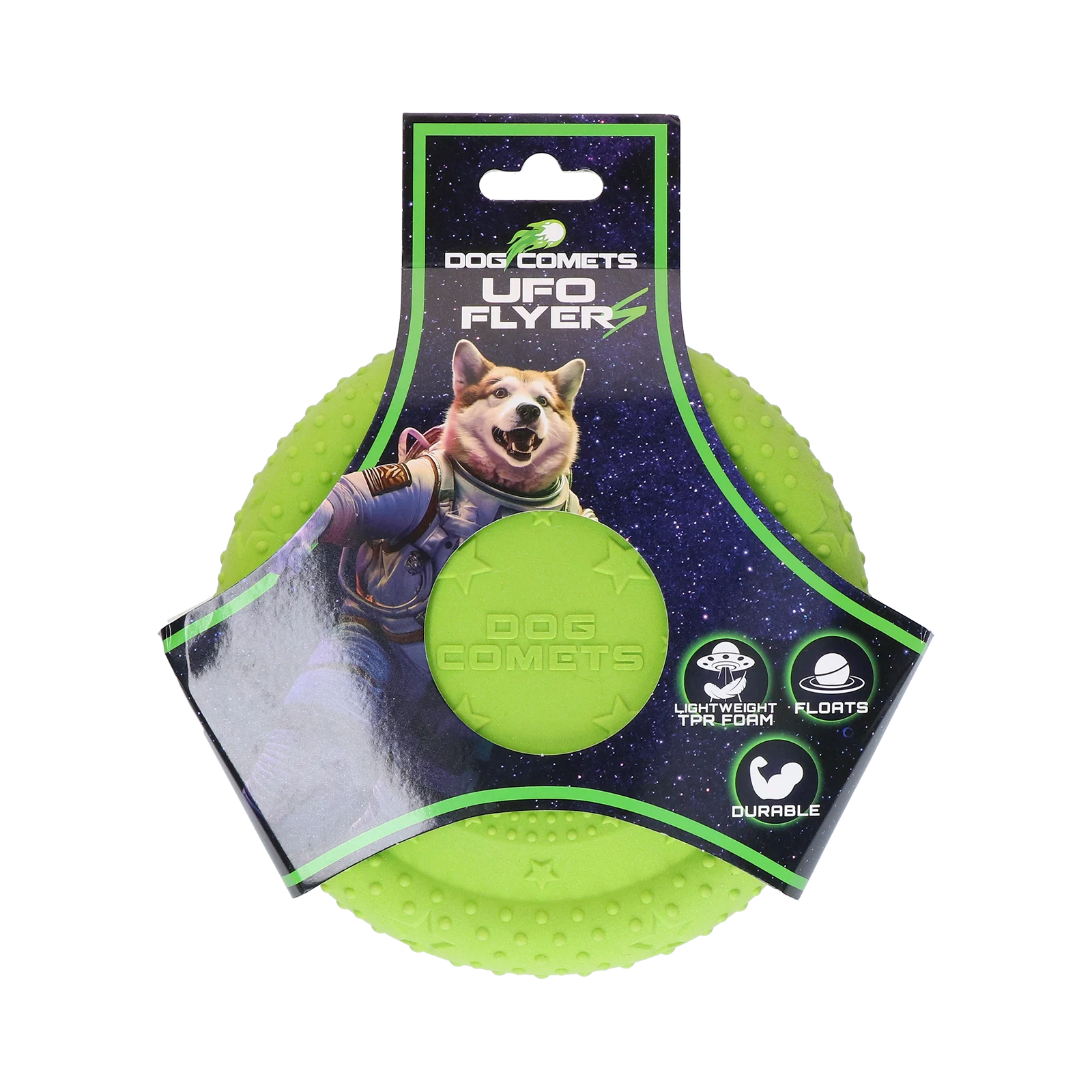 Dog Comets UFO Flyer Groen S