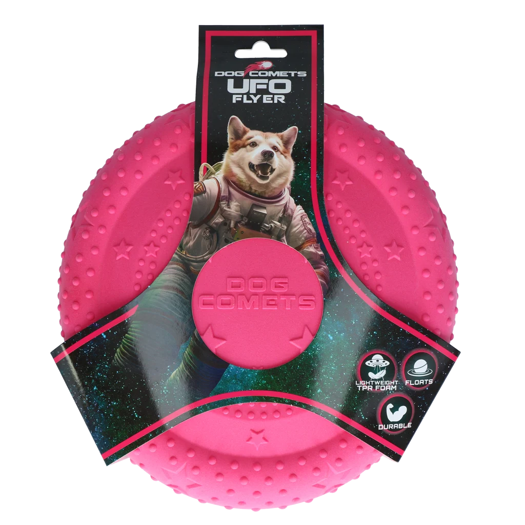 Dog Comets UFO Flyer Roze M