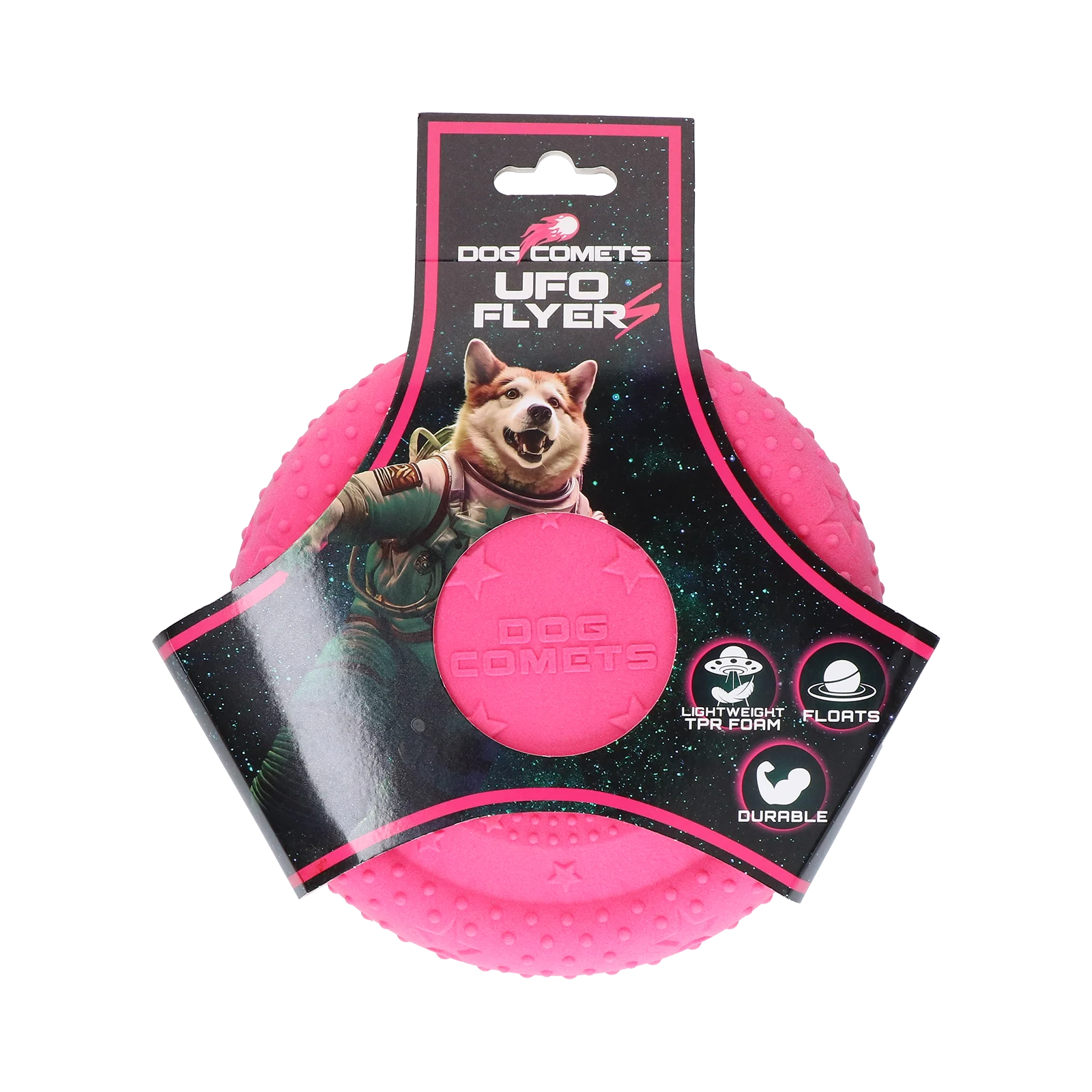 Dog Comets UFO Flyer Roze S