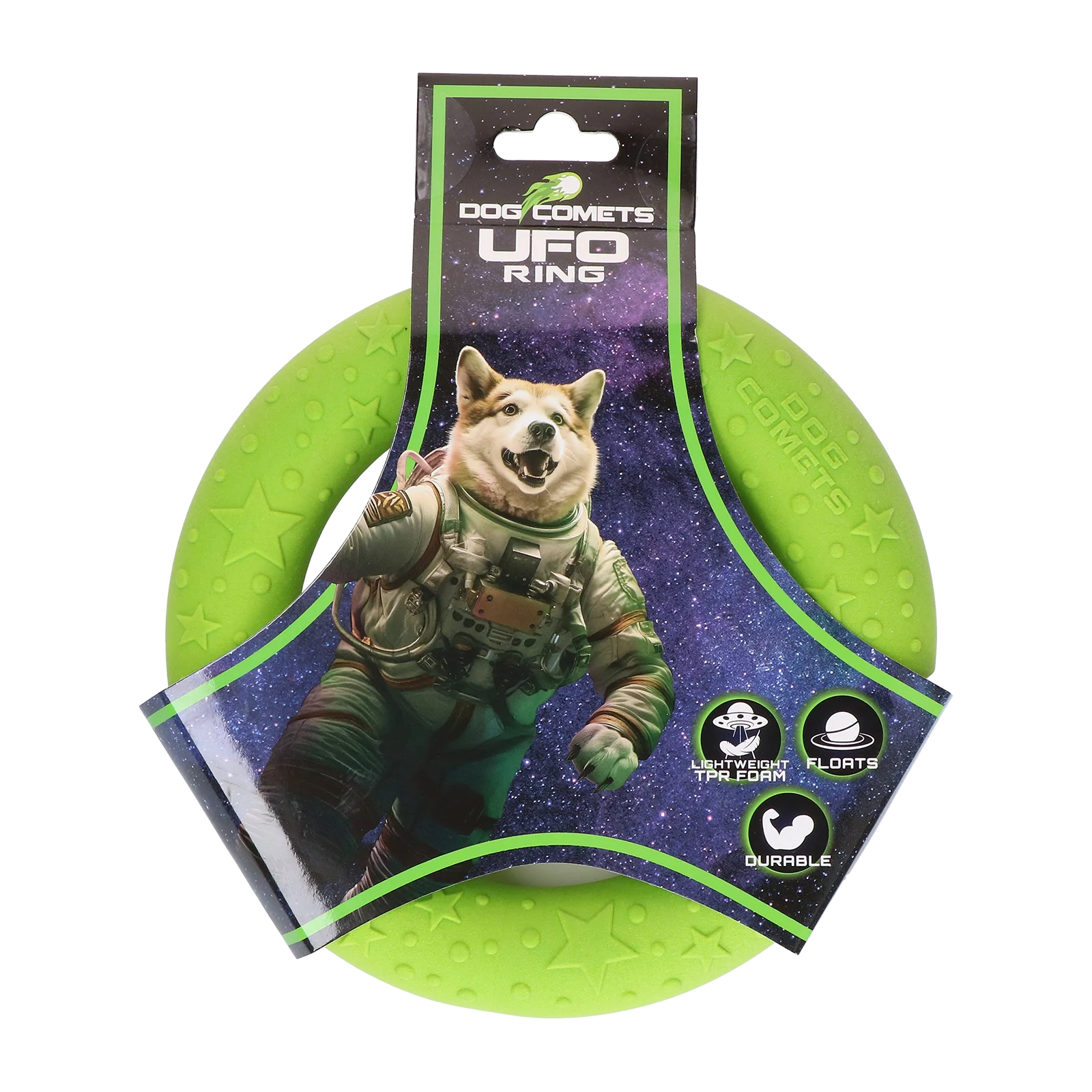 Dog Comets UFO Ring Groen S