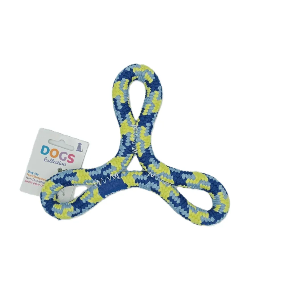 Dogs Collection - Kauw- en Apporteerspeeltje - blauw/geel - 21cm - Image 2