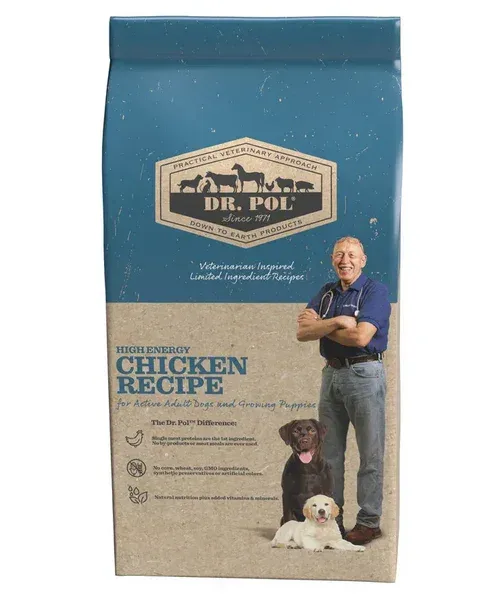 Dr. Pol High Energy Kip (voor actieve honden en Puppy's)