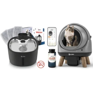 Drinkfontein + Automatische kattenbak