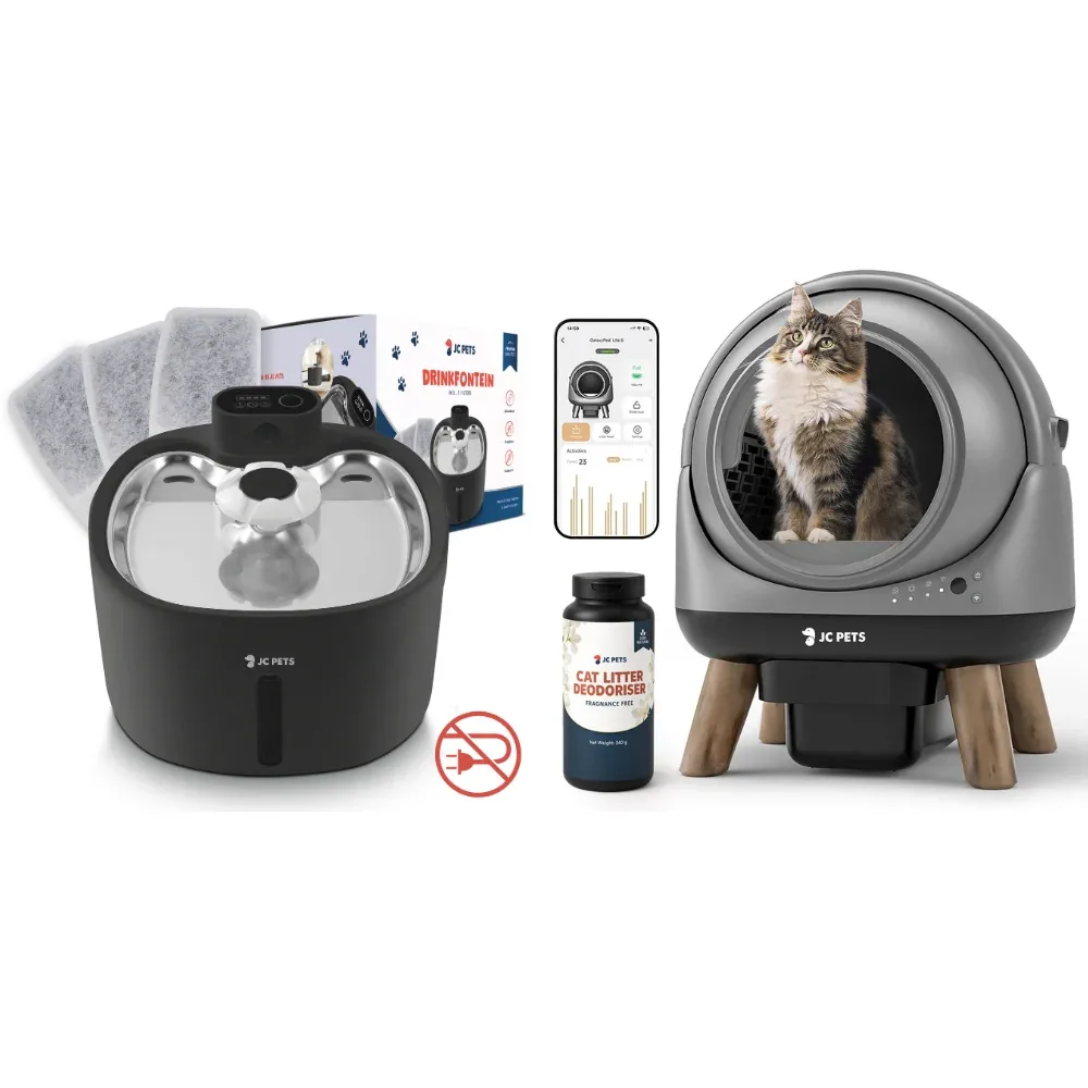 Drinkfontein + Automatische kattenbak