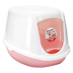 Duchesse Kattenbak Kitten Roze/Wit