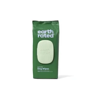 Earth Rated Dog Wipes Composteerbaar 20,5x20,5 cm 100 St - Lavendel