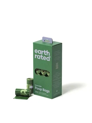 Earth Rated Poepzakjes Gerecycled 21x15 St - Lavendel