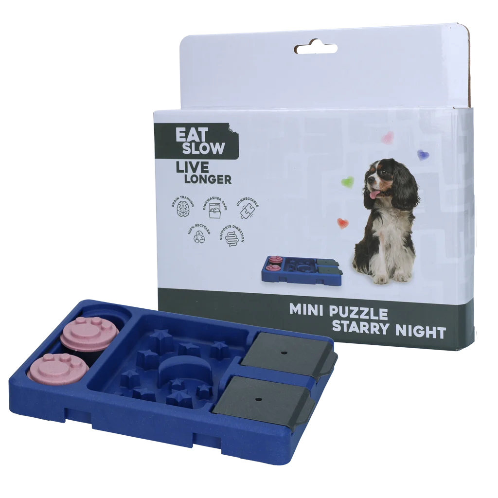 Eat Slow Live Longer Mini Puzzle Starry Night