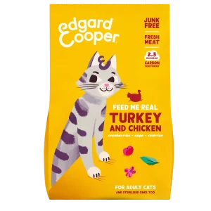 Edgard & Cooper Adult Kalkoen en Kip Kattenvoeding 2 kg