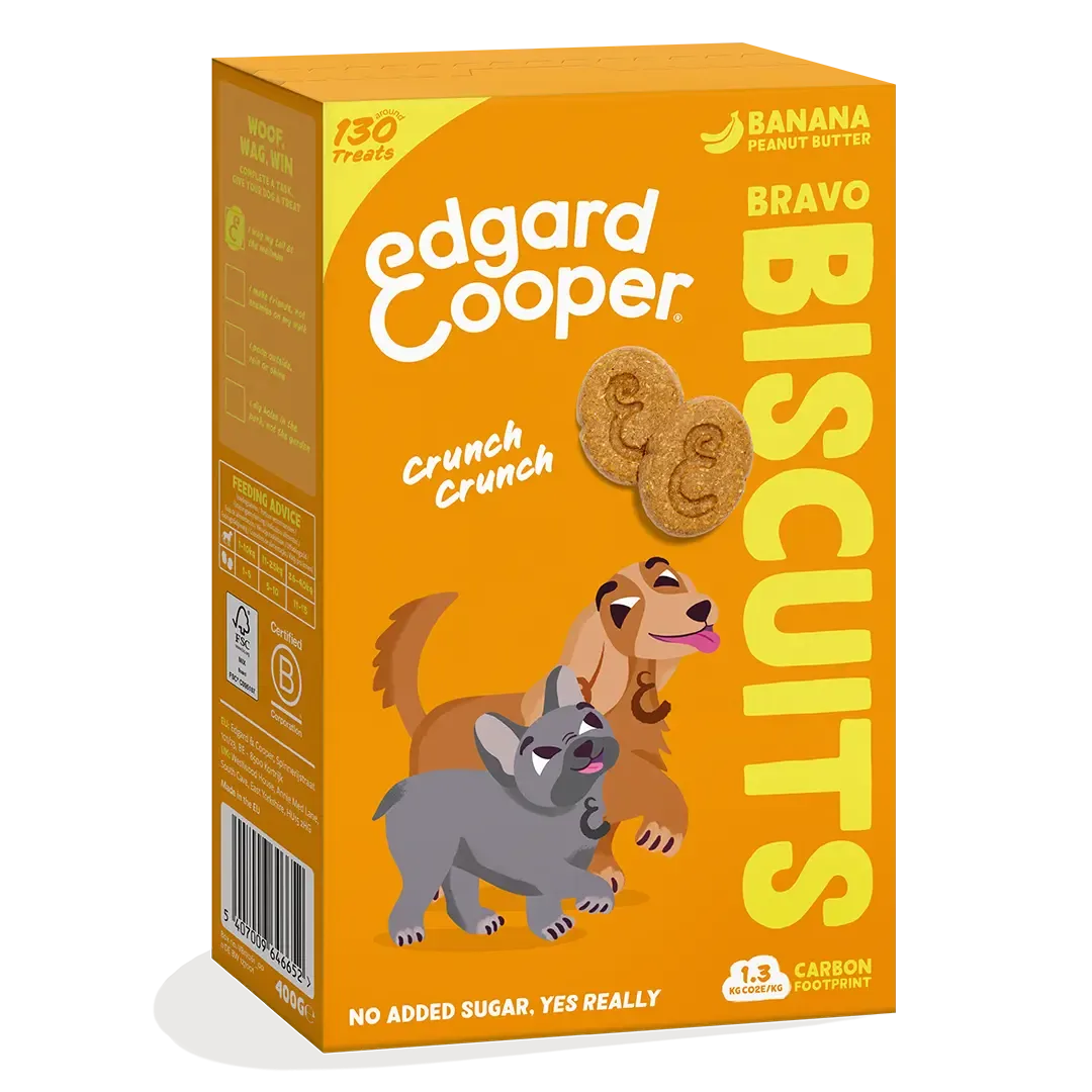 Edgard & Cooper Bravo Koekjes met Banaan & Pindakaas 400 g