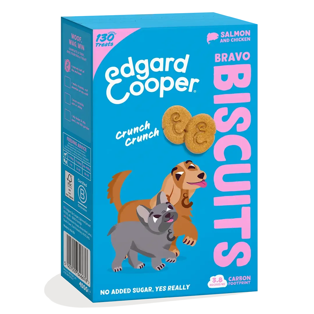 Edgard & Cooper Bravo Koekjes met Zalm & Kip 400 gram
