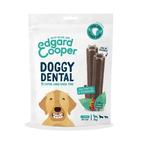 Edgard & Cooper Doggy Dental Munt & Aardbei Large