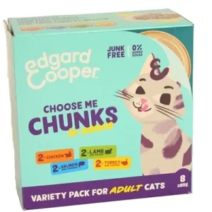EDGARD & COOPER KAT ADULT CHUNKS MULTIPACK 8X85 GR