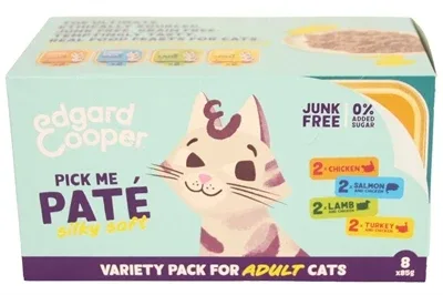 EDGARD & COOPER KAT ADULT PATE MULTIPACK 8X85 GR
