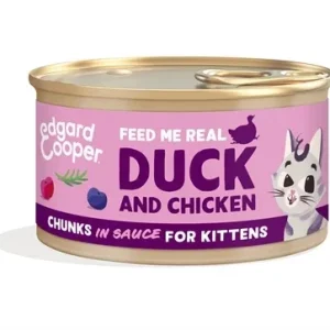 EDGARD & COOPER KITTEN CHUNKS EEND / KIP 18X85 GR