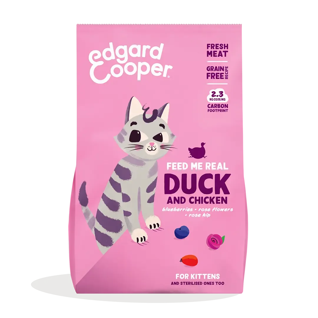 Edgard & Cooper Kitten Eend & Kip Graanvrij 2 kg
