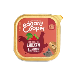 Edgard & Cooper Kuipje Senior Kip & Zalm Graanvrij 150 g