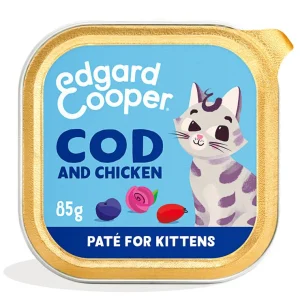 Edgard & Cooper Pat茅 - Kattenvoer - 85 Gram - kip, kabeljauw