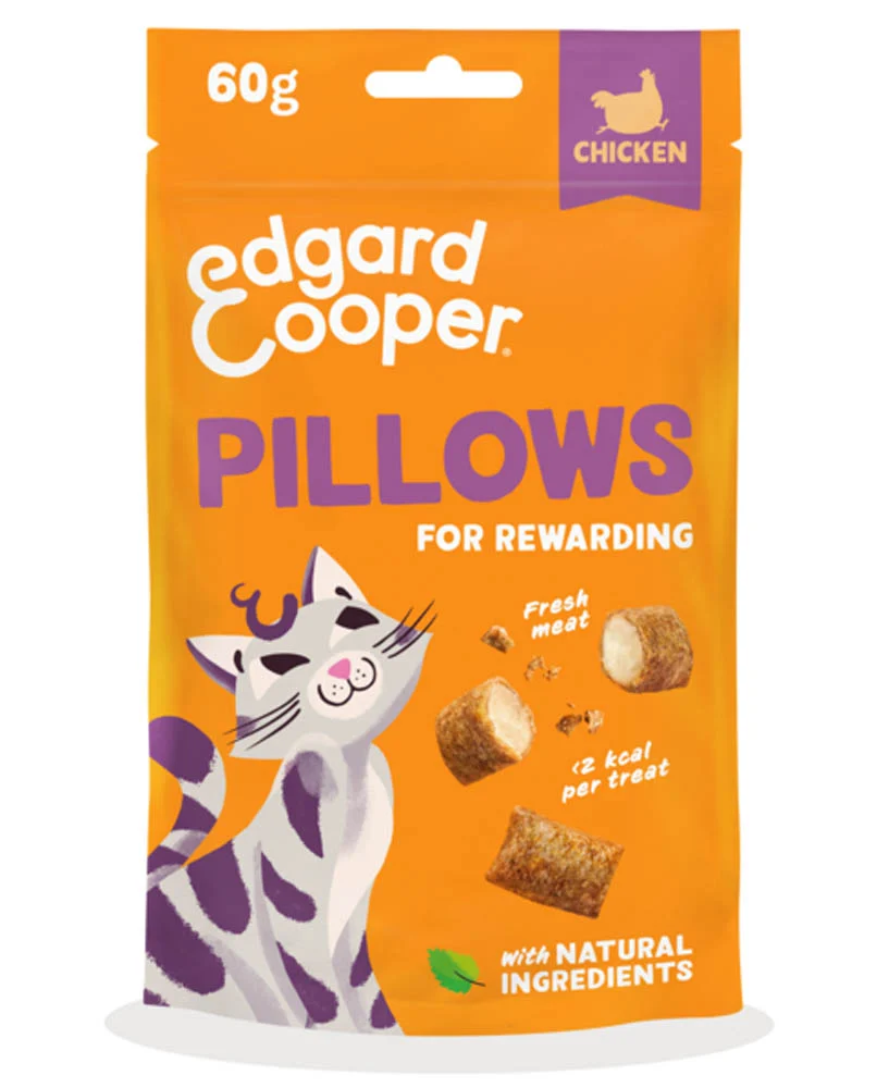 Edgard & Cooper Pillow - Kattensnack - 60 Gram - zalm