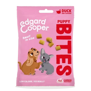 Edgard & Cooper Puppy Bites Eend & Kip Small 50 gram