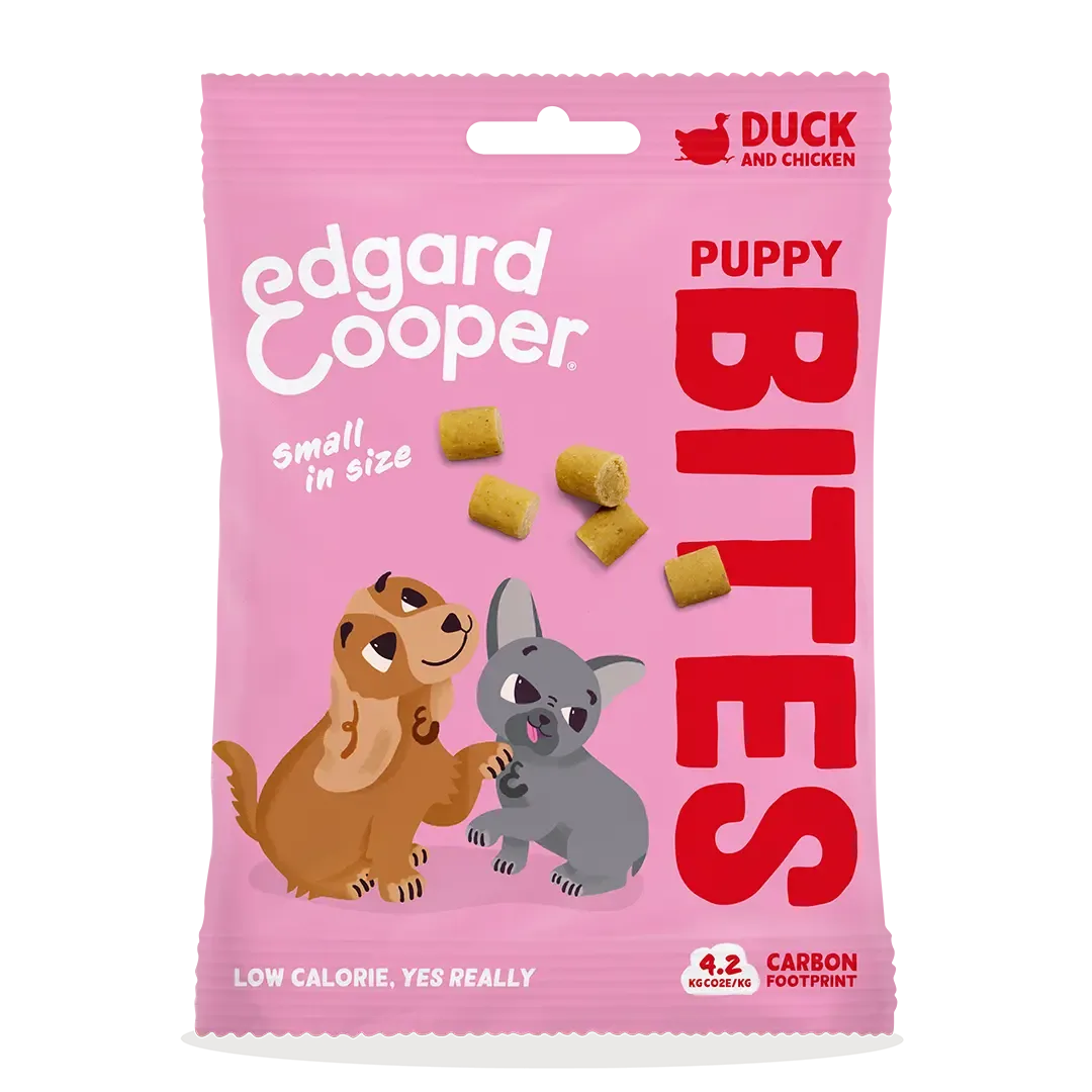 Edgard & Cooper Puppy Bites Eend & Kip Small 50 gram