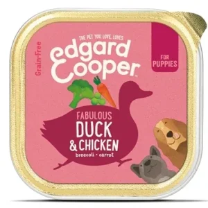 EDGARD & COOPER PUPPY EEND / KIP KUIPJE GRAANVRIJ 11X150 GR