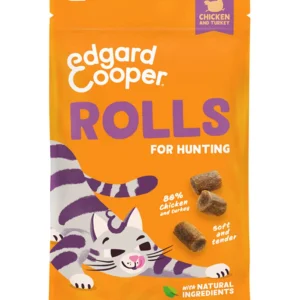 Edgard & Cooper Rolls - Kattensnack - 45 Gram - kalkoen