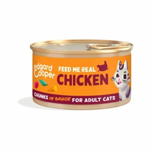 Edgard & Cooper Stukjes in saus - Kattenvoer - 85 Gram - kip, zalm