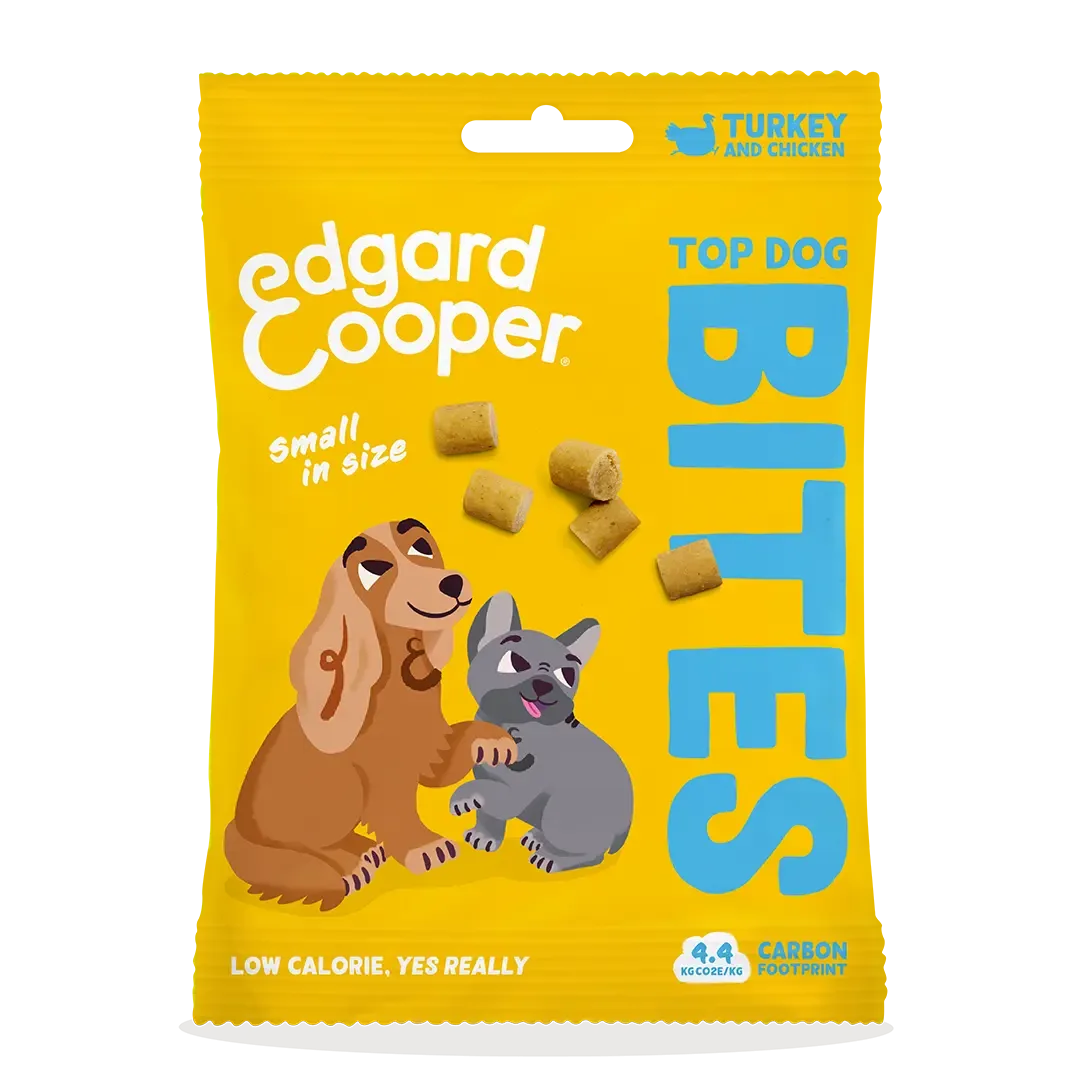 Edgard & Cooper Top Dog Bites Kalkoen & Kip Small 50 gram
