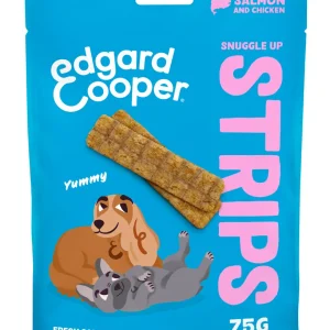 Edgard en Cooper Strips Adult - Hondensnack - 75 Gram - kip, zalm