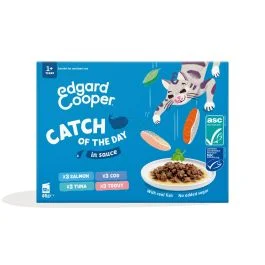 Edgard&Cooper Multipack Catch of the Day Selectie in Saus - Natvoer - Vis 12x85 g - Natvoer - Pets Place