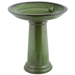 Esschert Design Keramiek - Waterschaal - Groen - 47x42x42 cm - 42 cm
