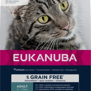 Eukanuba Adult Graanvrij - Kattenvoer - 10 Kilogram - Kip, kalkoen