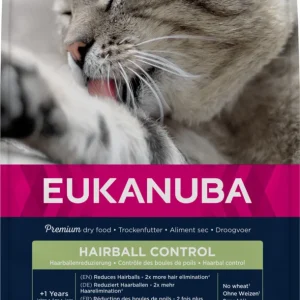 Eukanuba Adult Hairball Control- Kattenvoer - 10 Kilogram - kip
