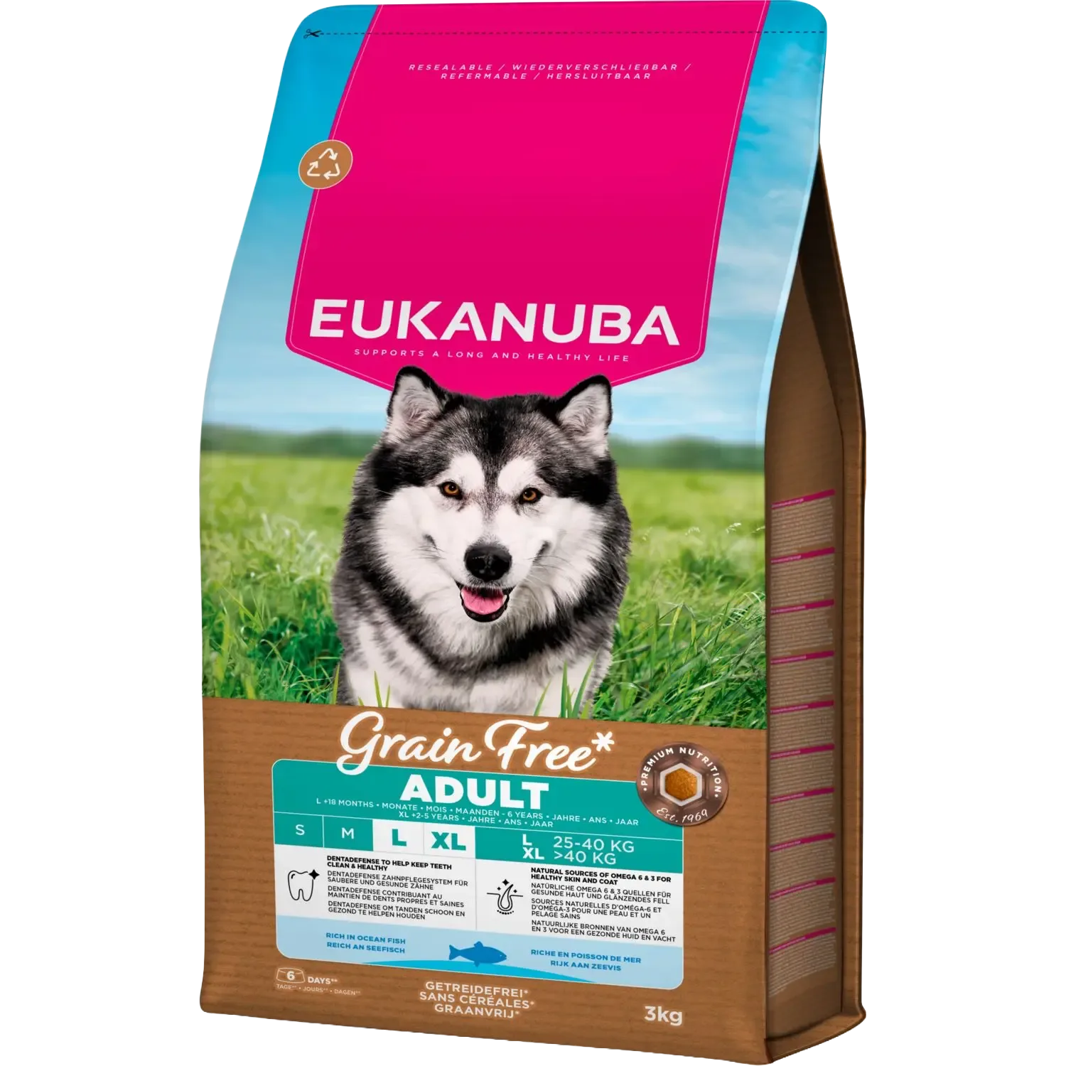 Eukanuba Adult Large Graanvrij Oceaanvis 3 kg