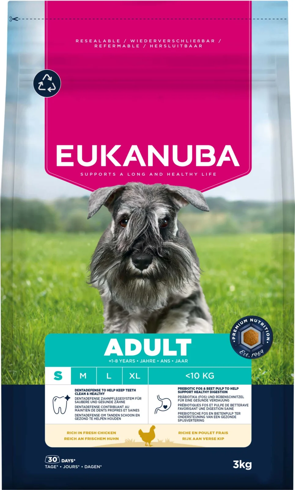 Eukanuba Adult Small - Hondenvoer - 3 Kilogram - kip