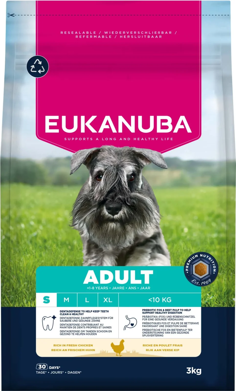 Eukanuba Adult Small - Hondenvoer - 7.5 Kilogram - kip