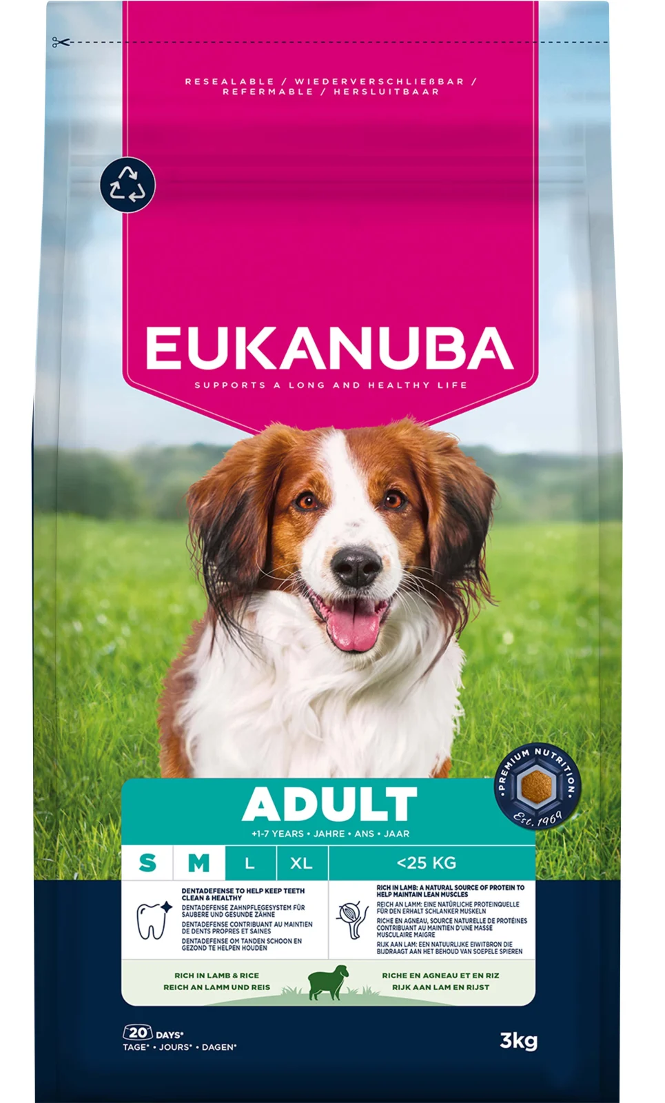 Eukanuba Adult Small/Medium - Hondenvoer - 3 Kilogram - lam