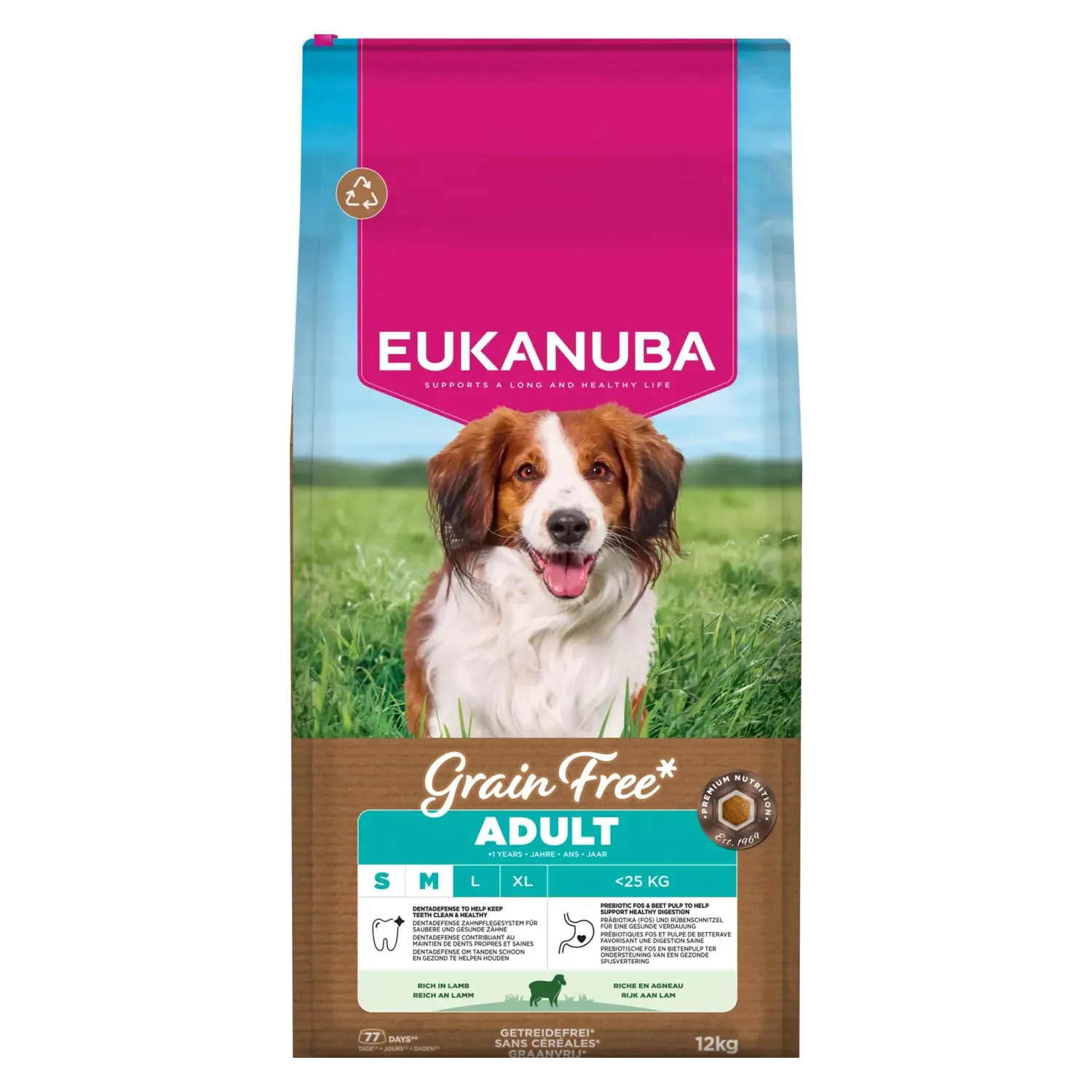 Eukanuba Adult Small & Medium Lam en Rijst 12 kg