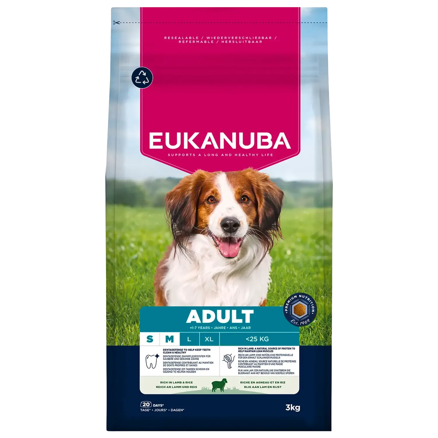 Eukanuba Adult Small Medium Lam Rijst 3 kg