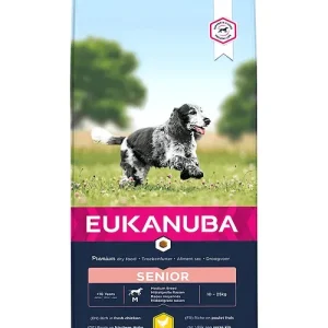 Eukanuba Caring Senior Medium Breed Kip (bevat L-carnitine)