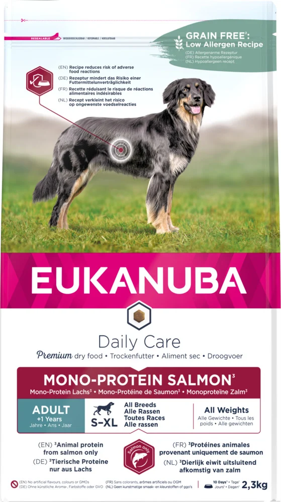 Eukanuba Daily Care Mono Protein - Hondenvoer - 2.3 Kilogram - zalm